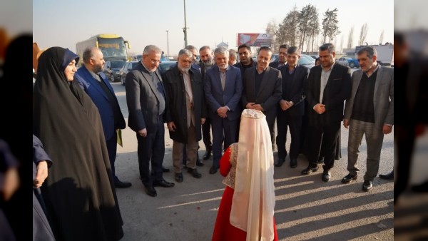 وزیر ارشاد وارد قزوین شد، افتتاح نمایشگاه خوشنویسی